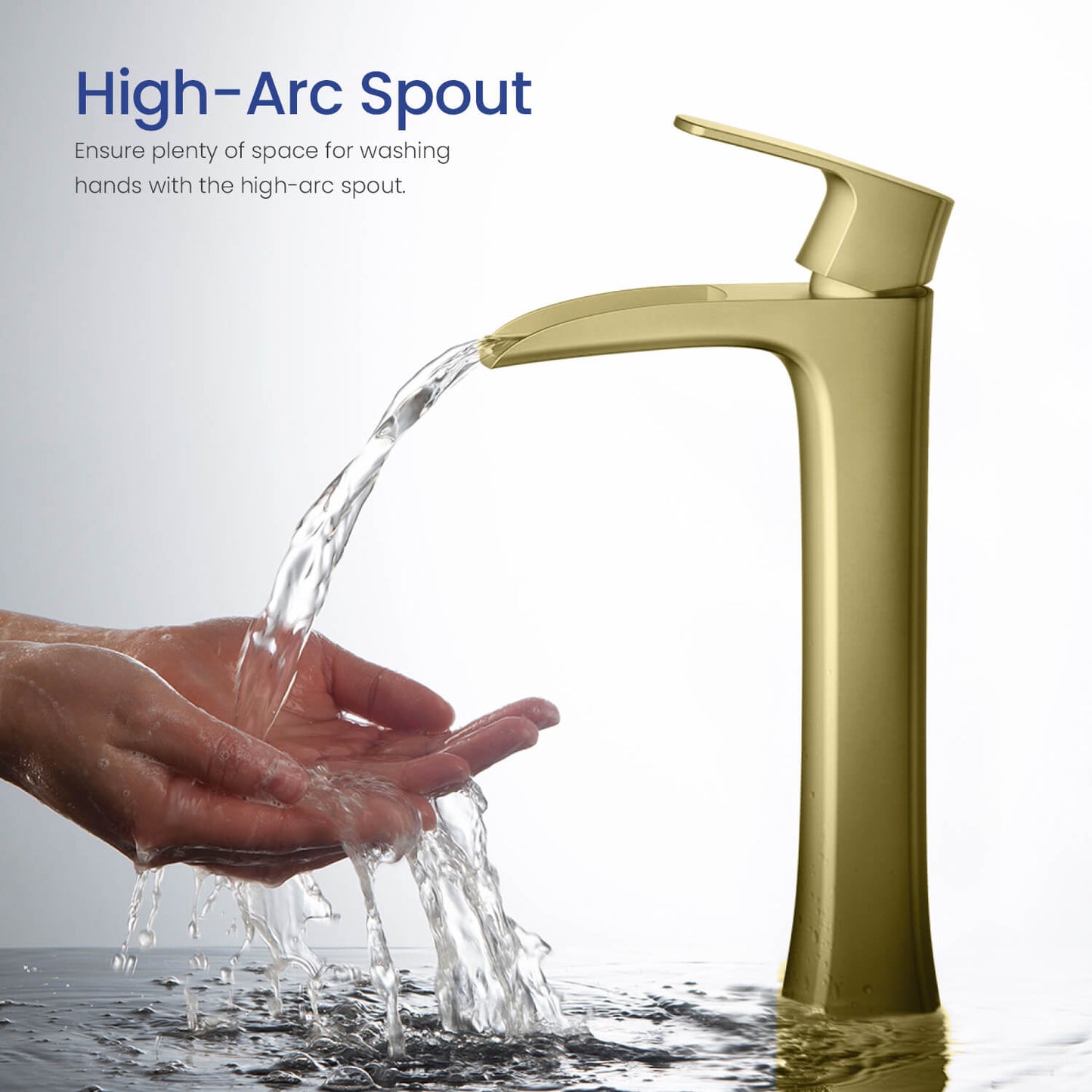 Cascade Single hole vessel basin faucet AT030012