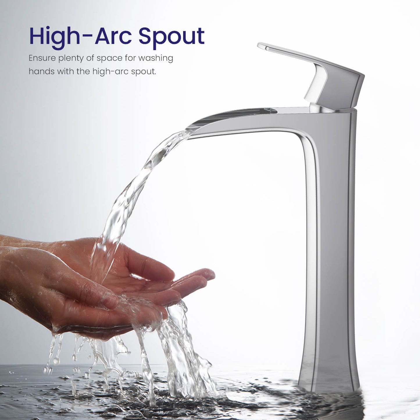 Cascade Single hole vessel basin faucet AT030012