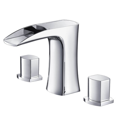 Cascade Widespread Bathroom Faucet 3 Hole AT030014