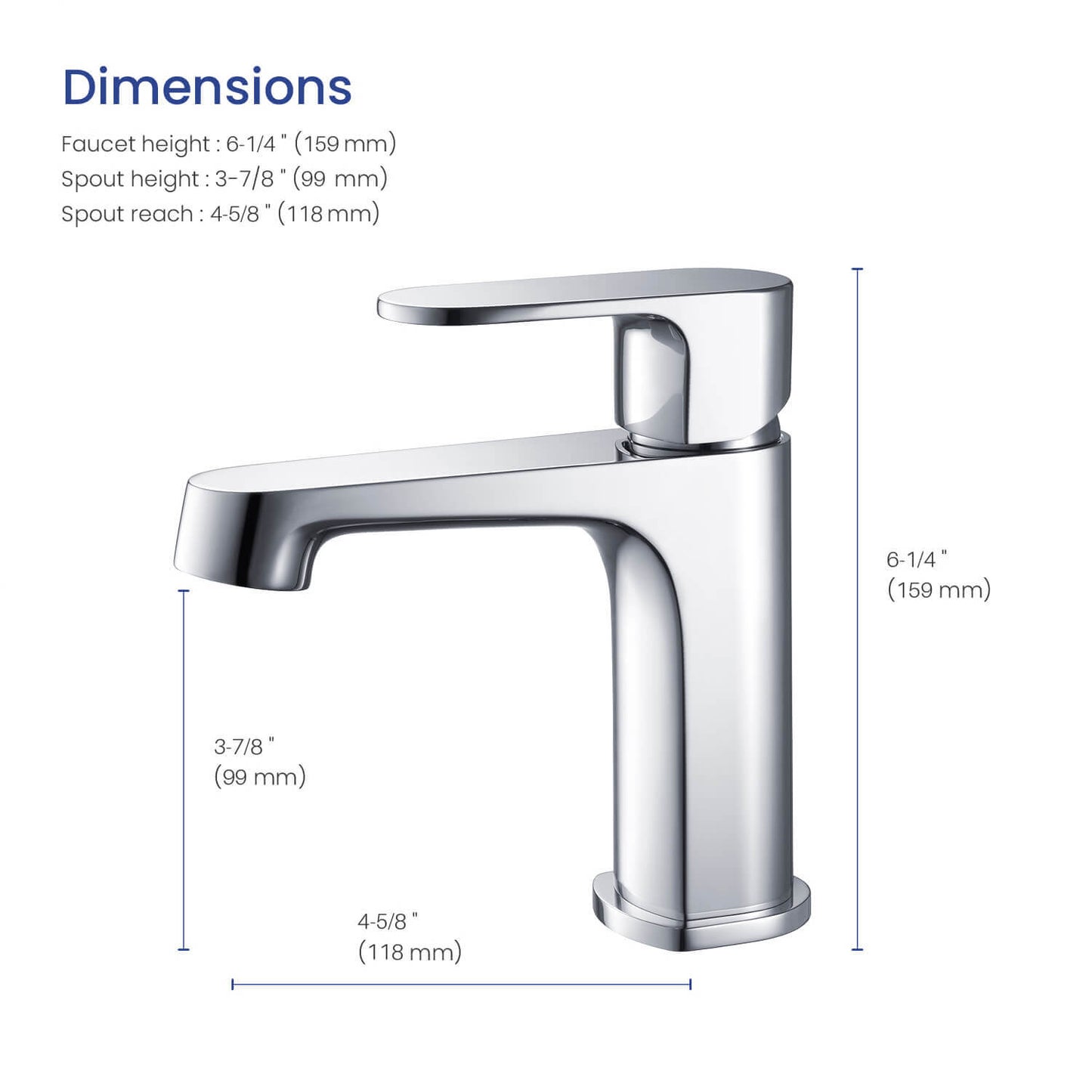 Tender Single hole basin faucet AT040011