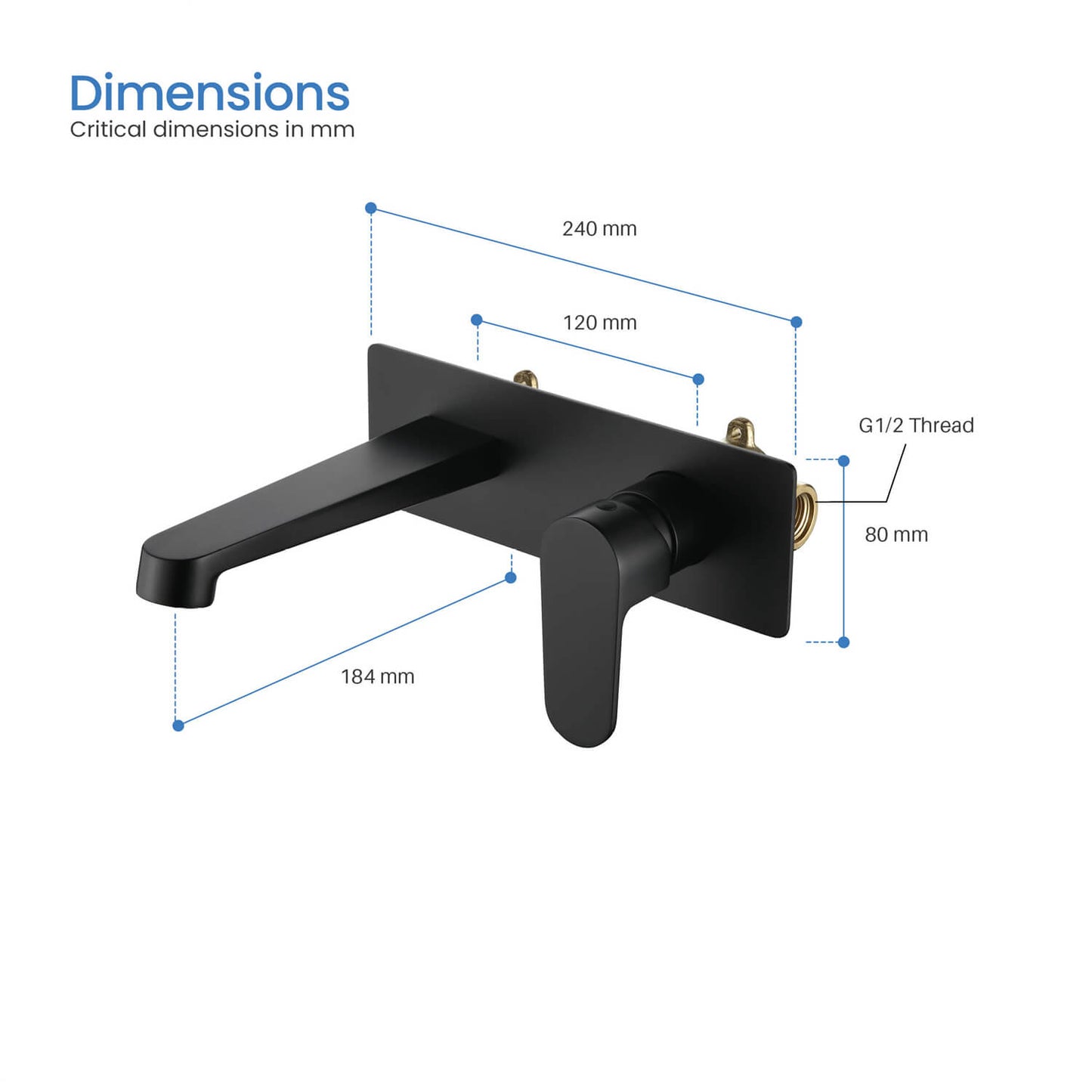 Tender Wall concealed basin mixer AT040015