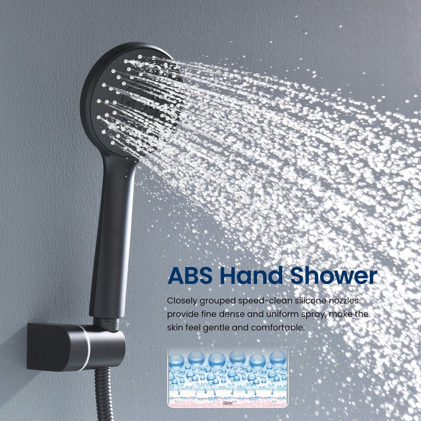 Tender Bath shower mixer with 3-way hand shower set AT040122