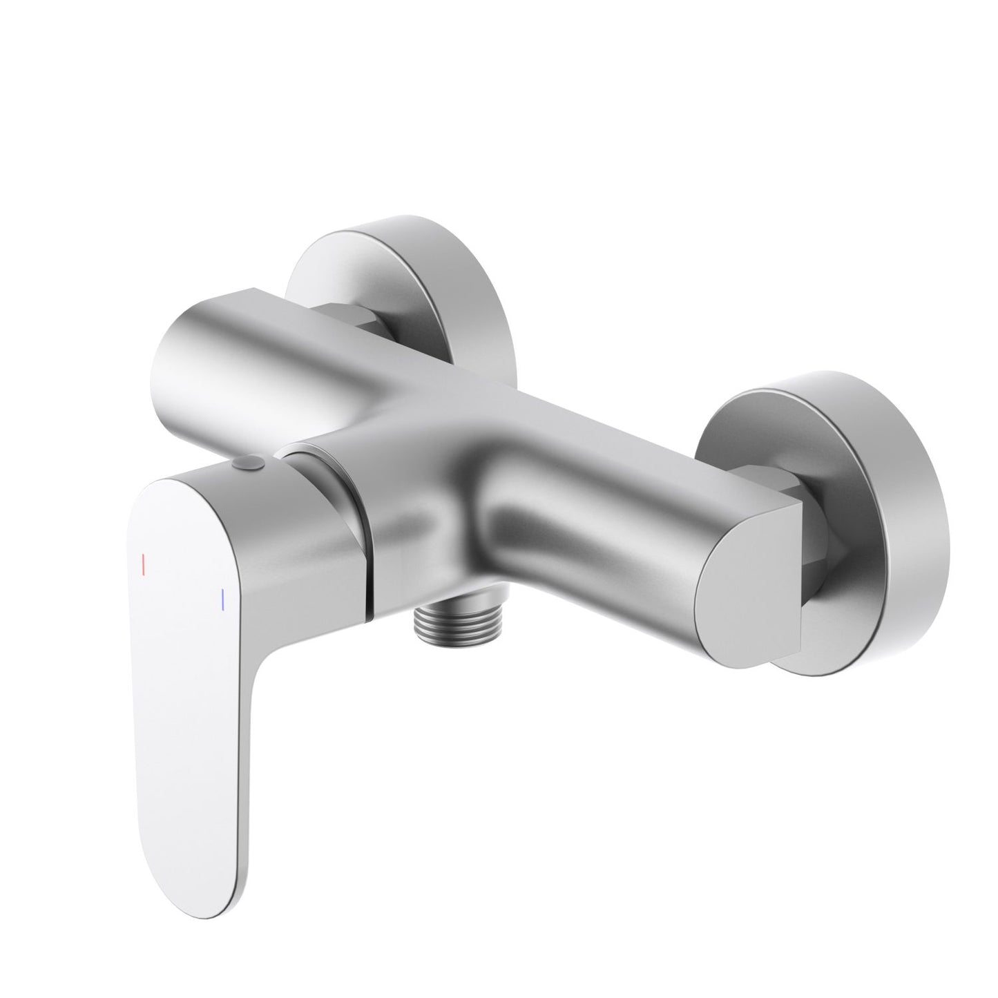 AT042100 contemporary shower mixer in brushed nickel finish