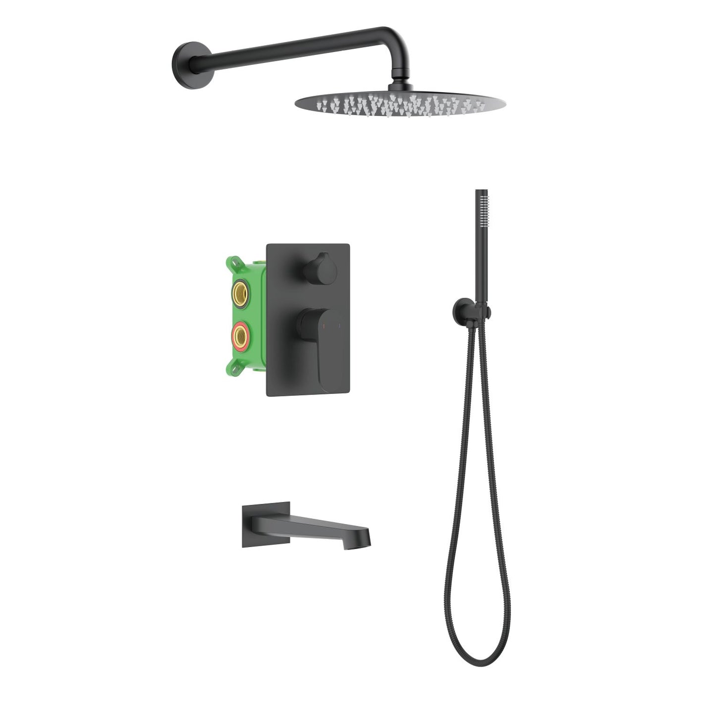 Tender Concealed shower mixer 3 outlet with spout  AT0422301