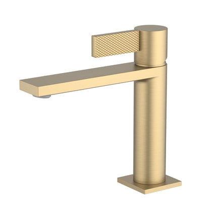 Aquavit Knox Series Single Hole Basin Faucet with Patterned Handle AT050011