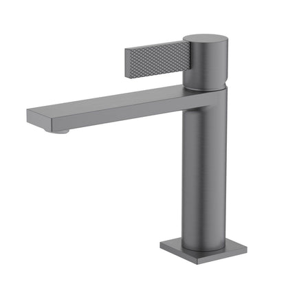 Aquavit Knox Series Single Hole Basin Faucet with Patterned Handle AT050011