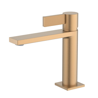 Aquavit Knox Series Single Hole Basin Faucet with Patterned Handle AT050011