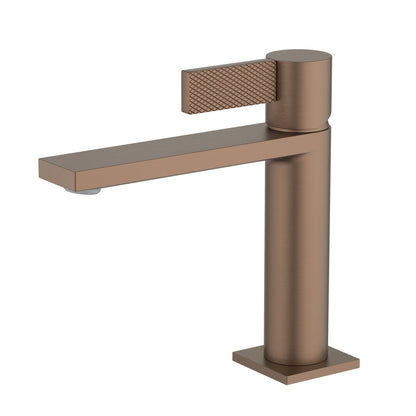 Aquavit Knox Series Single Hole Basin Faucet with Patterned Handle AT050011