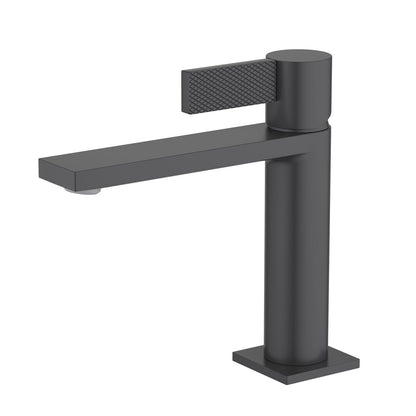Aquavit Knox Series Single Hole Basin Faucet with Patterned Handle AT050011