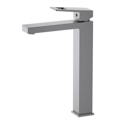 Aquavit Hollow brushed gunmetal single-handle vessel sink faucet AT060012