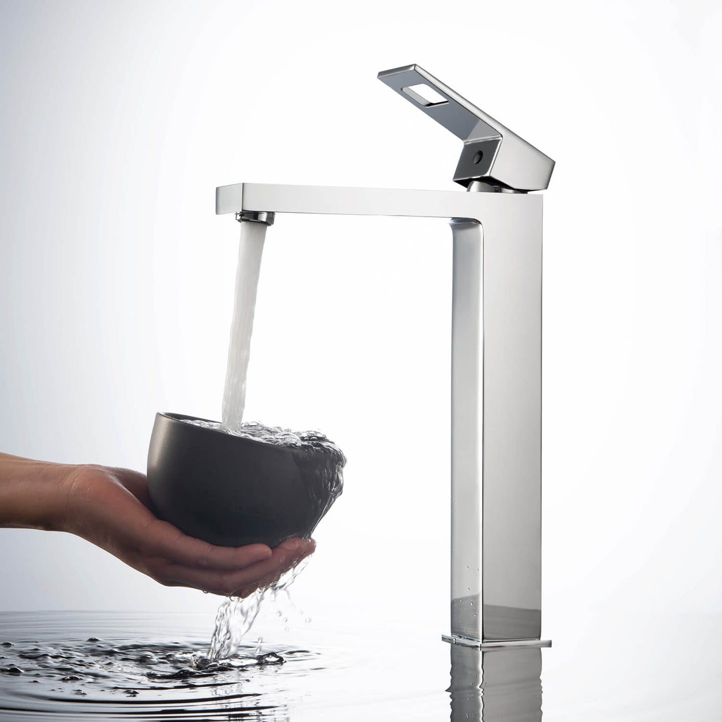 Hollow single handle high basin faucet AT060012