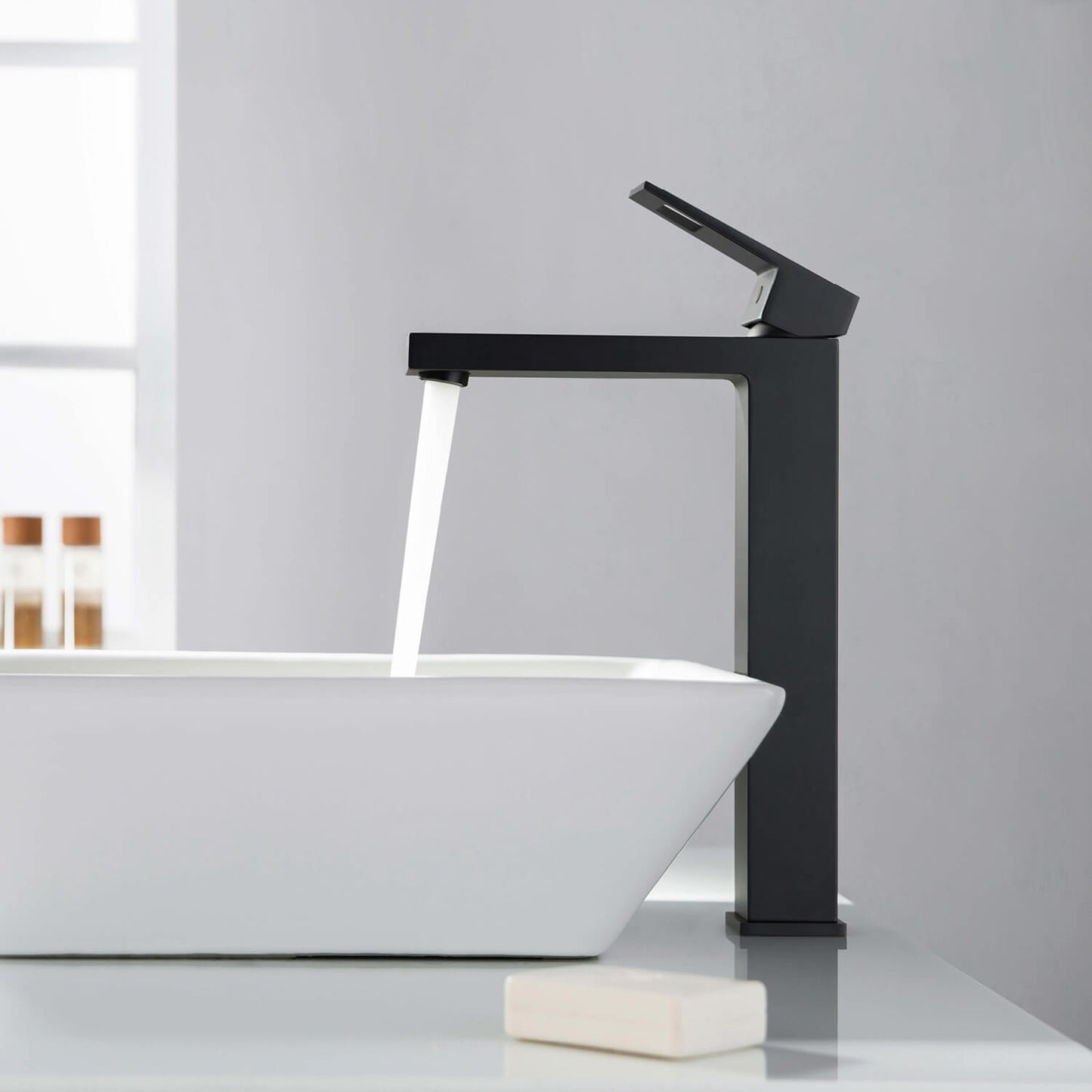 Hollow single handle high basin faucet AT060012