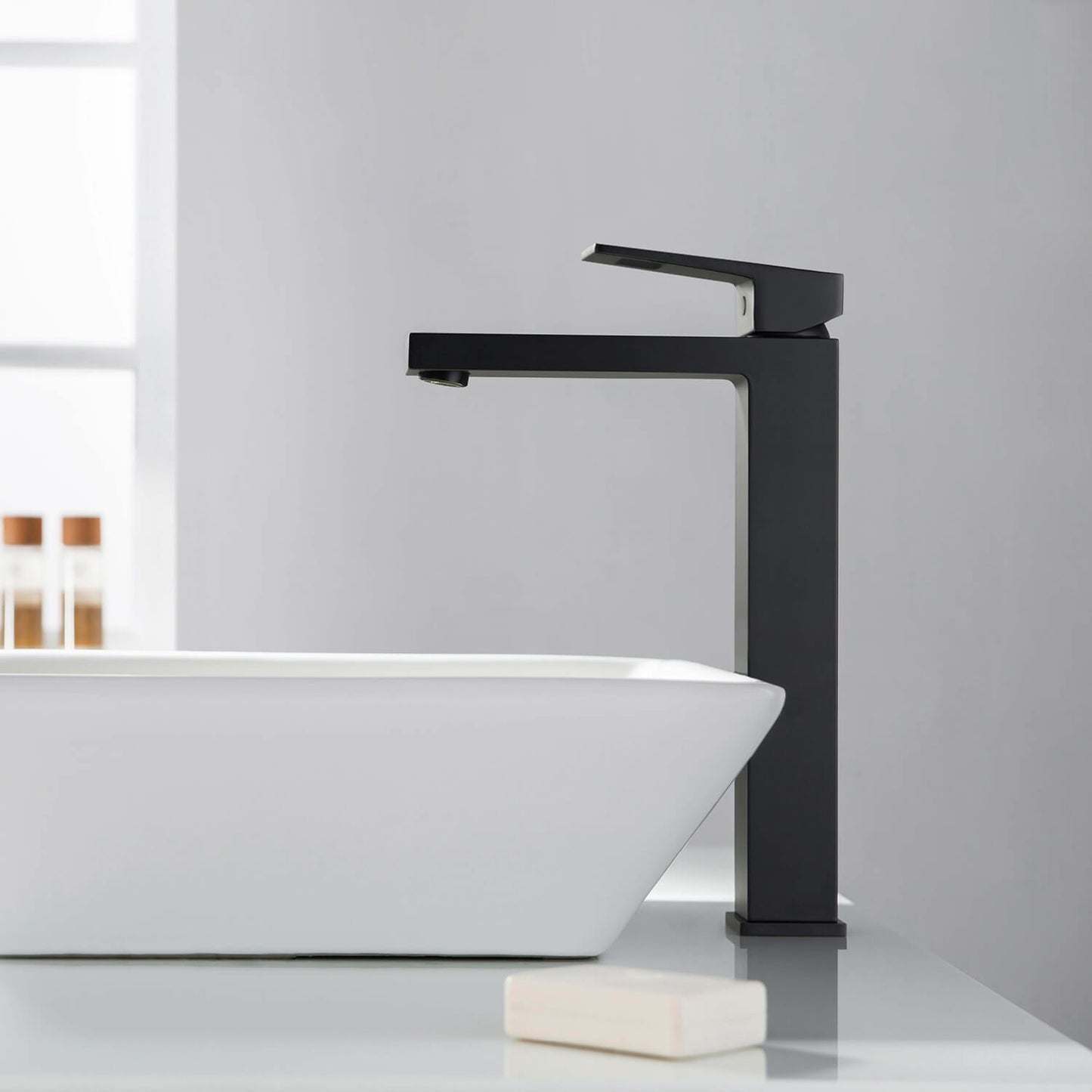 Hollow single handle high basin faucet AT060012