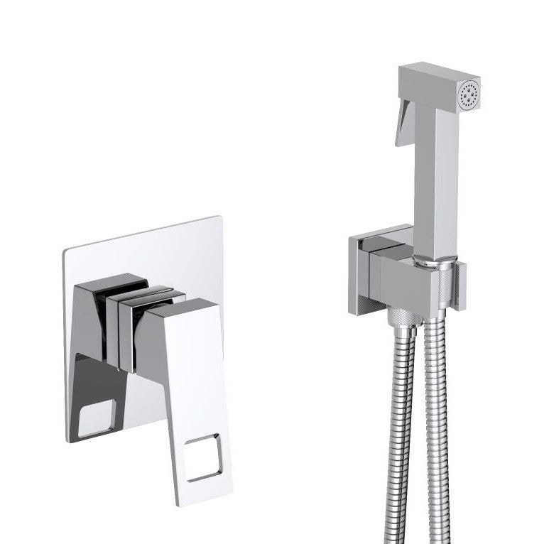 Hollow Bidet spray set with wall concealed installation valve AT0611101
