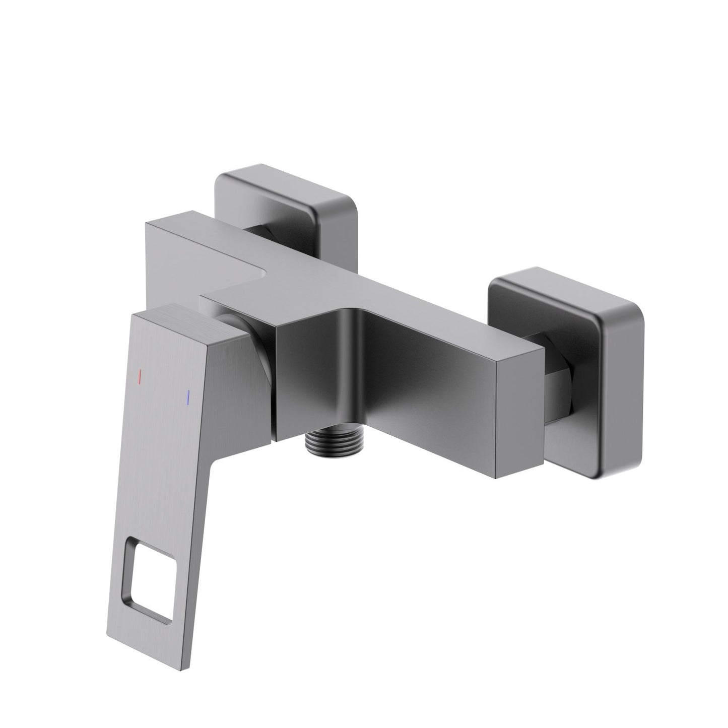 Aquavit Hollow brushed gunmetal solid brass wall-mounted shower mixer AT062100