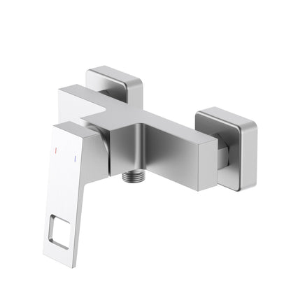 Aquavit Hollow brushed nickel solid brass wall-mounted shower mixer AT062100
