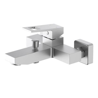 Aquavit Hollow brushed nickel solid brass wall-mounted bath shower mixer AT062200