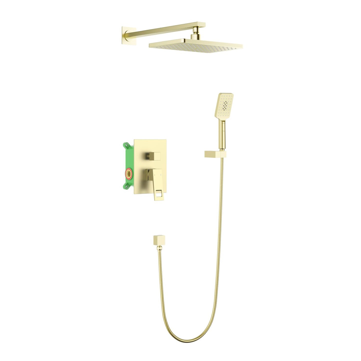 Hollow Concealed shower mixer with ABS head shower AT0622201