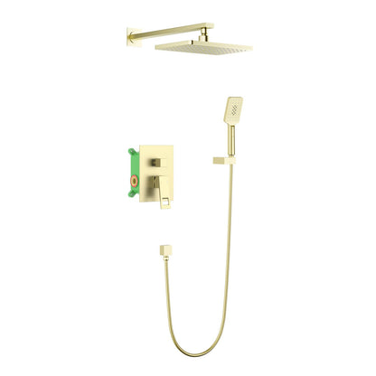 Hollow Concealed shower mixer with ABS head shower AT0622201