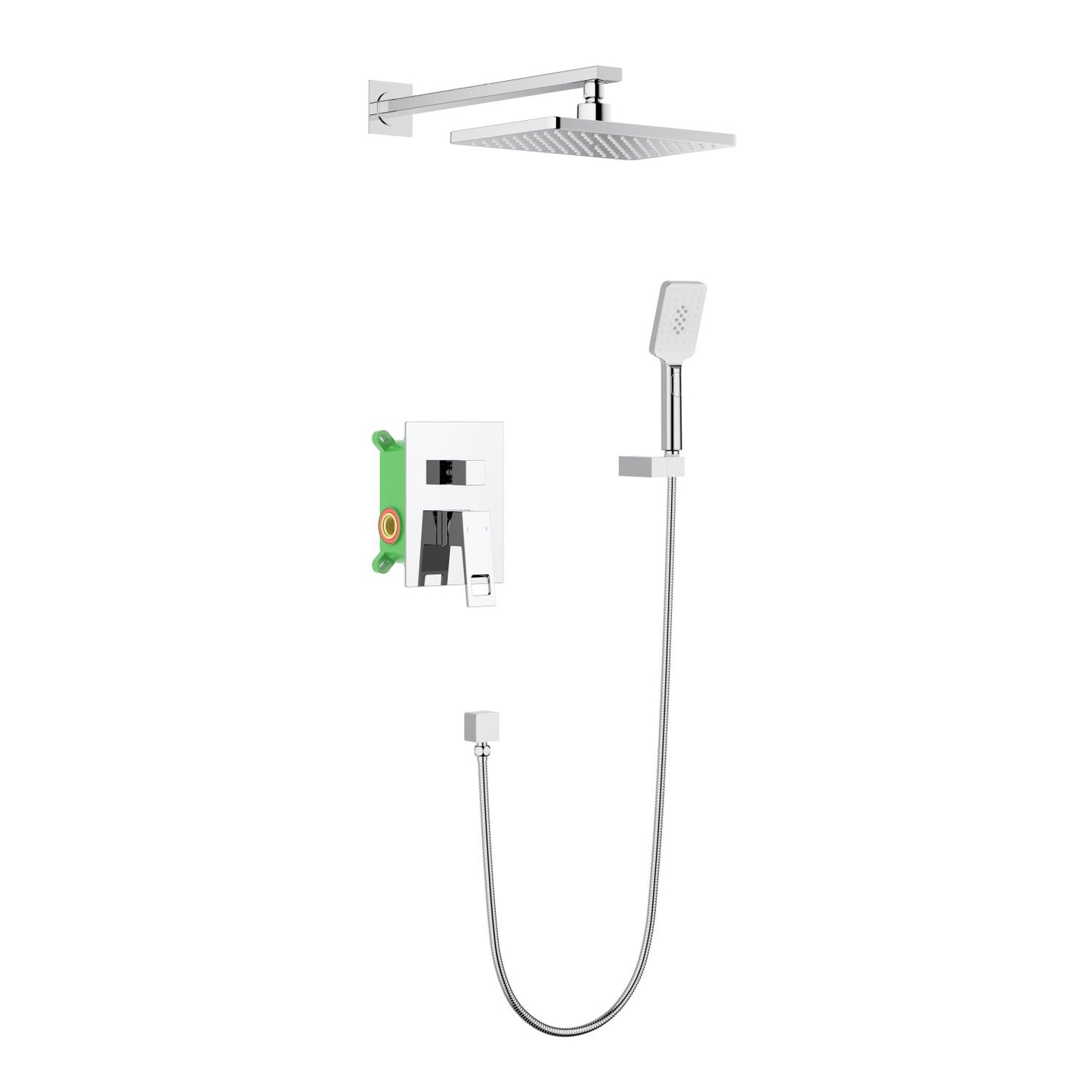 Hollow Concealed shower mixer with ABS head shower AT0622201