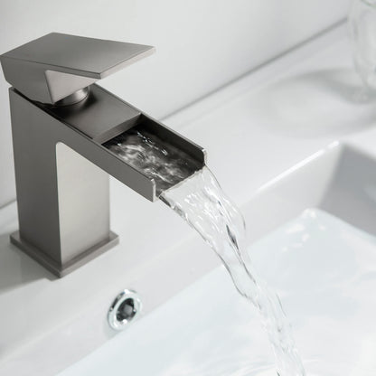 Waterfall Single hole basin faucet AT070011