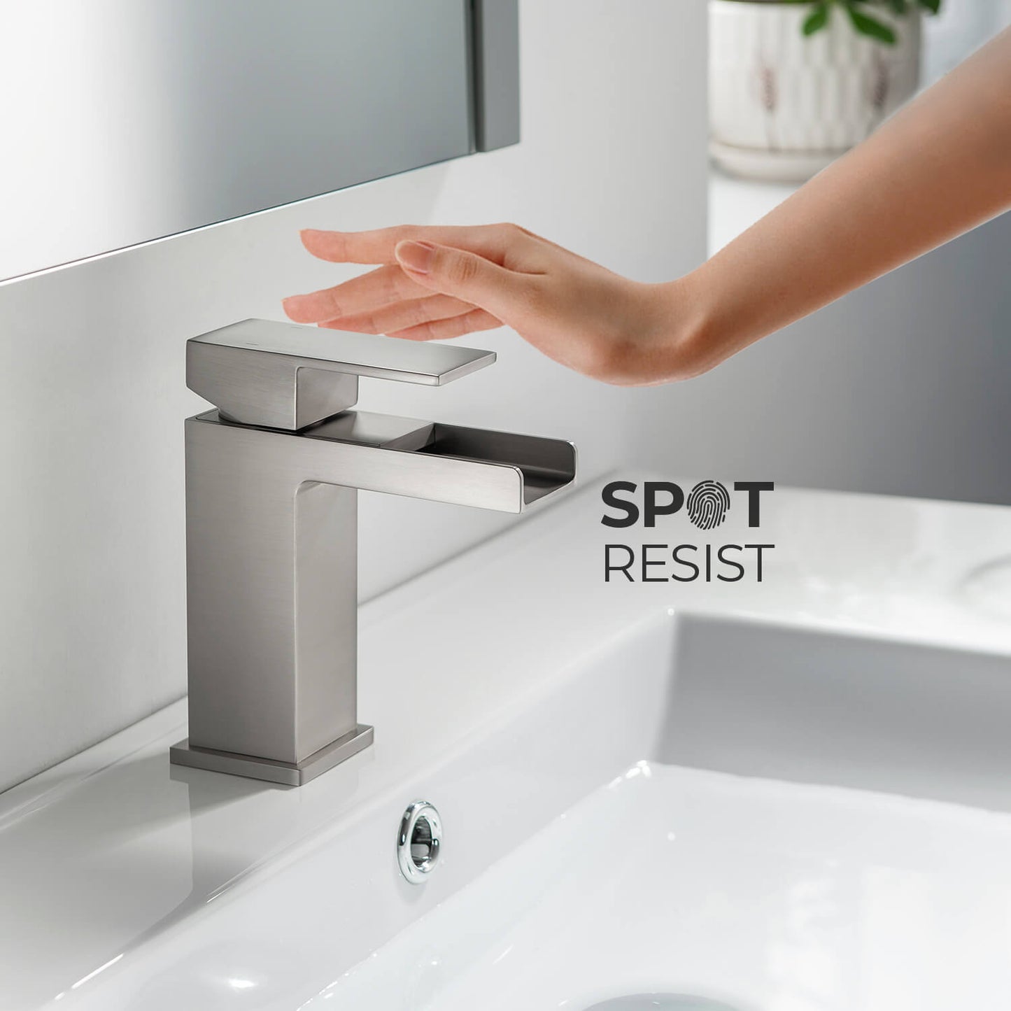 Waterfall Single hole basin faucet AT070011