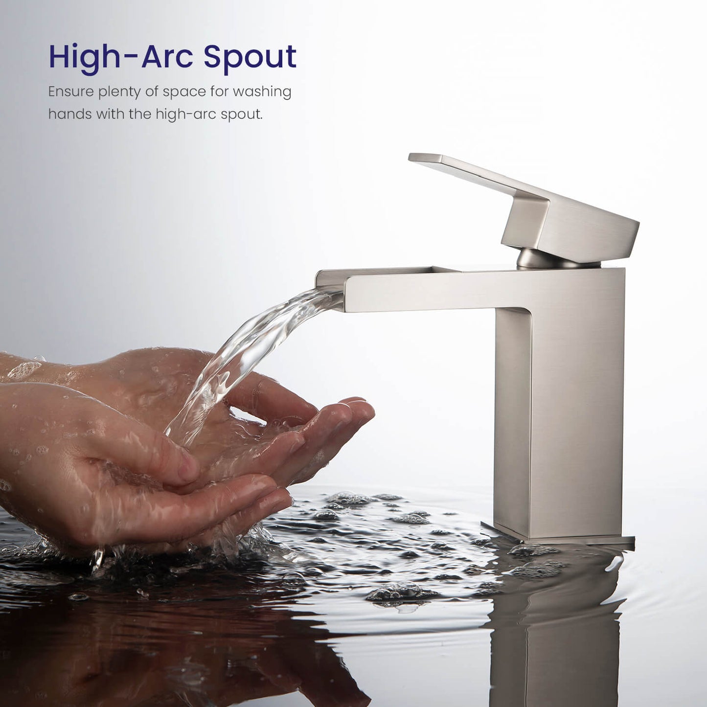 Waterfall Single hole basin faucet AT070011