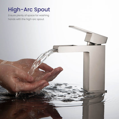 Waterfall Single hole basin faucet AT070011