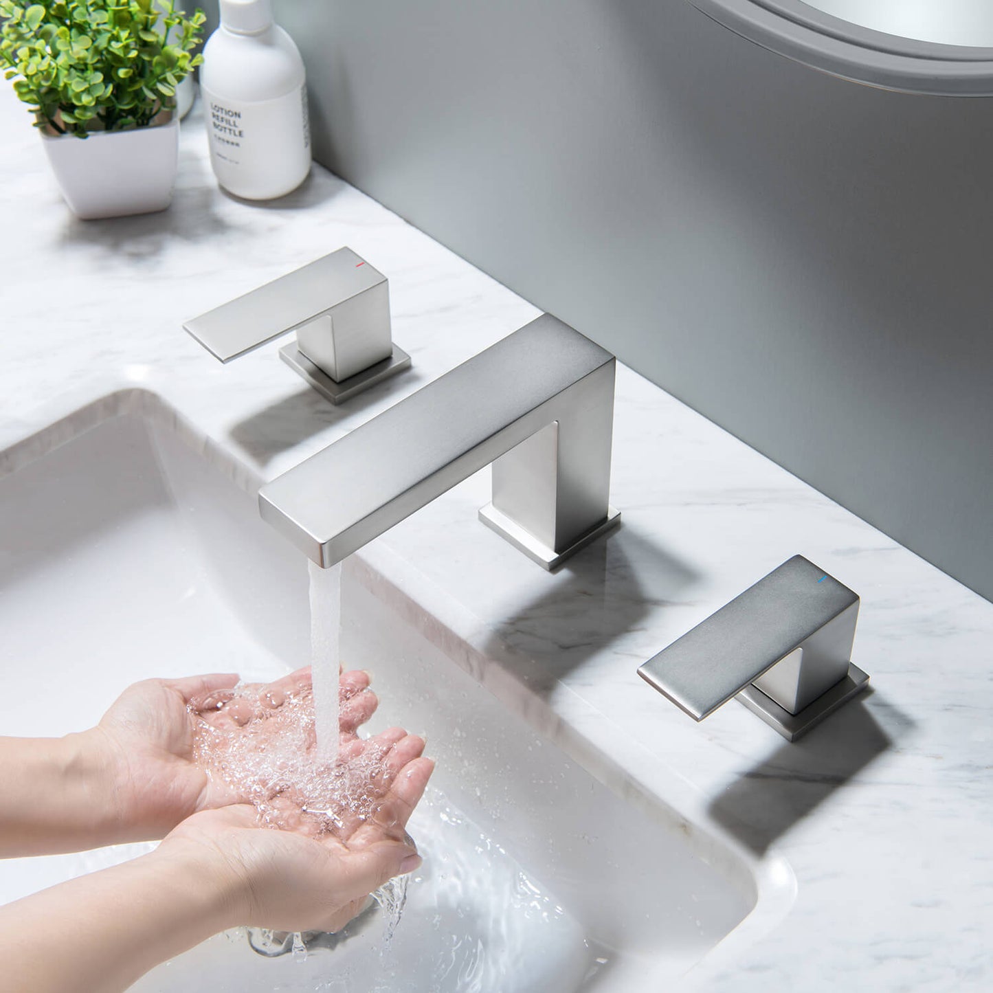 Aquavit Cube Series 3-Hole Basin Faucet AT080014