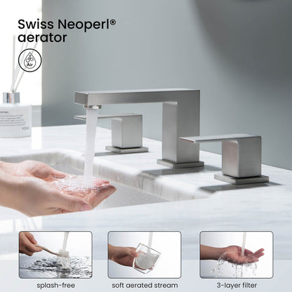 Aquavit Cube Series 3-Hole Basin Faucet AT080014