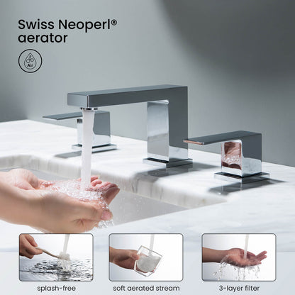 Aquavit Cube Series 3-Hole Basin Faucet AT080014