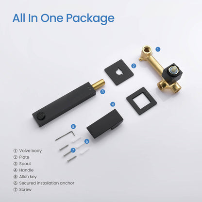 Cube Wall Concealed basin mixer AT080016