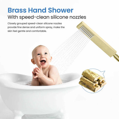 Cube Floor mounted tub faucet with hand shower TF0803011