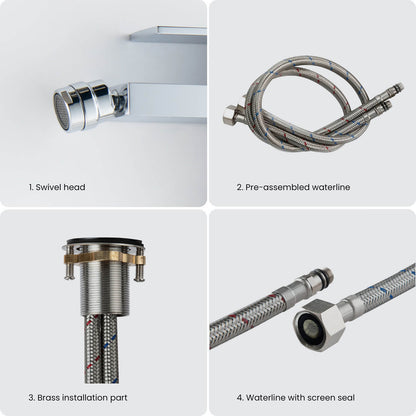 Cube single hole Bidet faucet AT080031