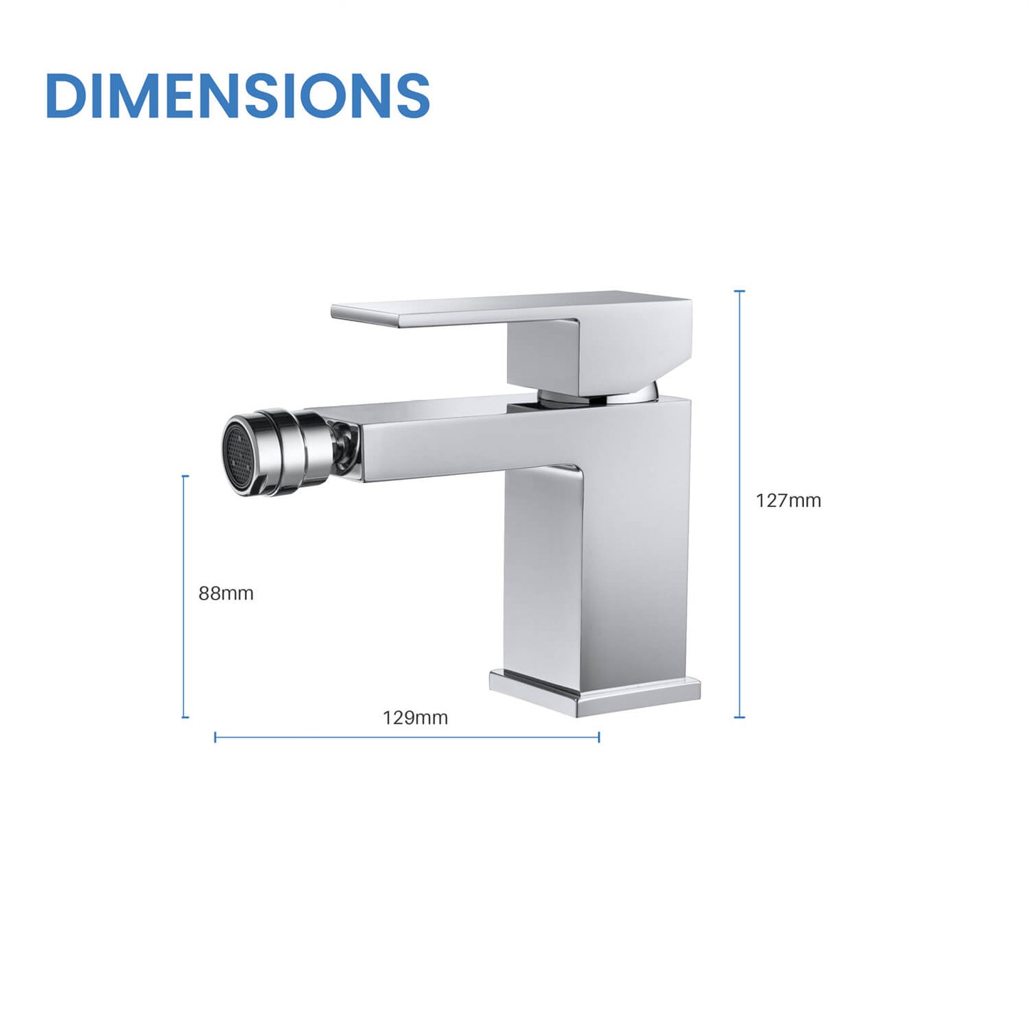 Cube single hole Bidet faucet AT080031
