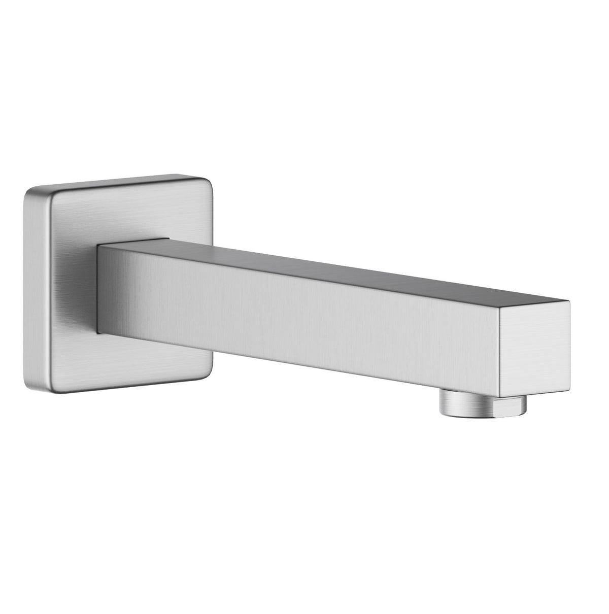 Aquavit Cube brushed nickel wall-mounted solid brass bath spout AT080054
