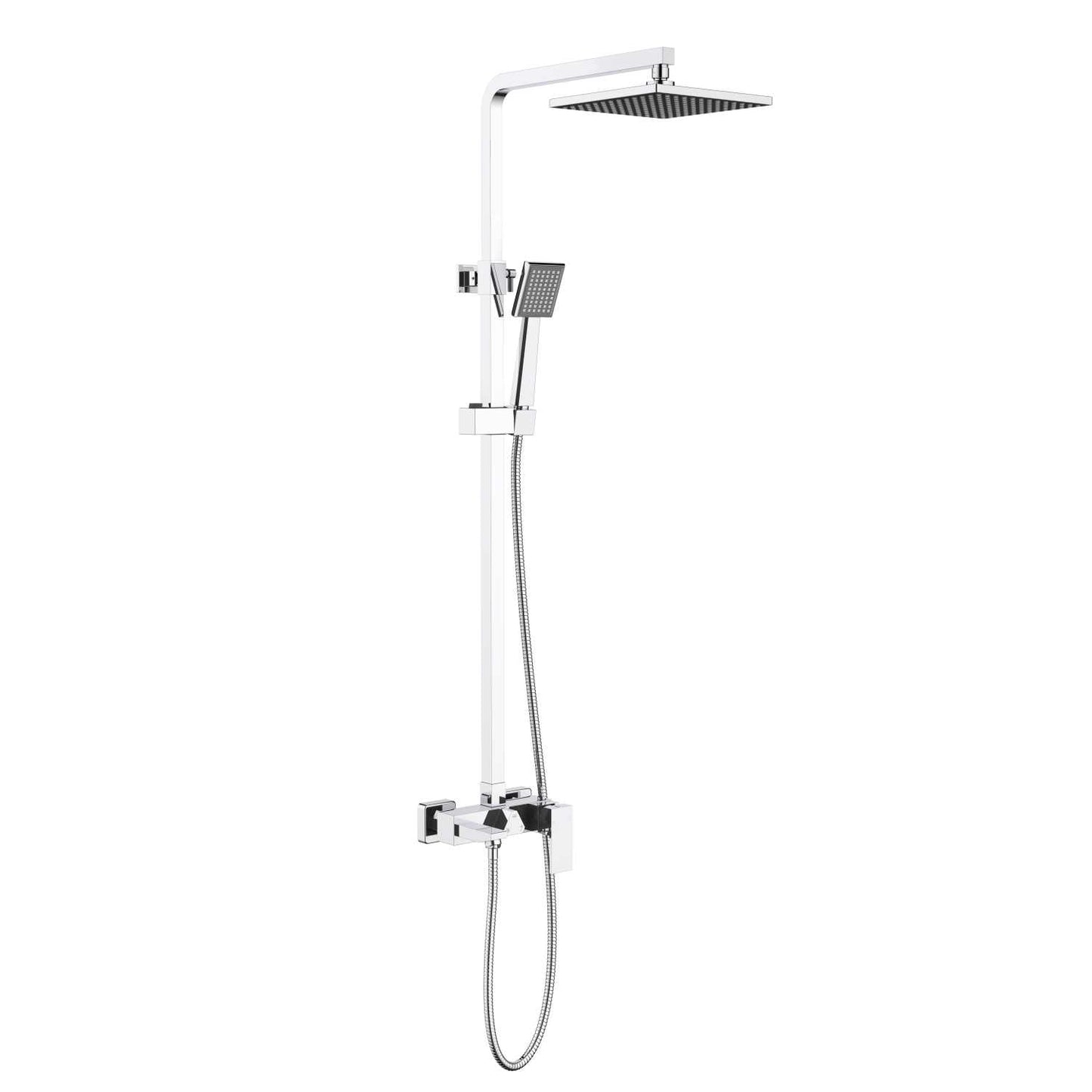 Cube wall mounted Shower faucet with fixed spout AT080066
