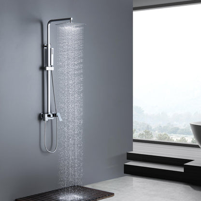 Cube wall mounted Shower faucet with 3 outlets AT080067
