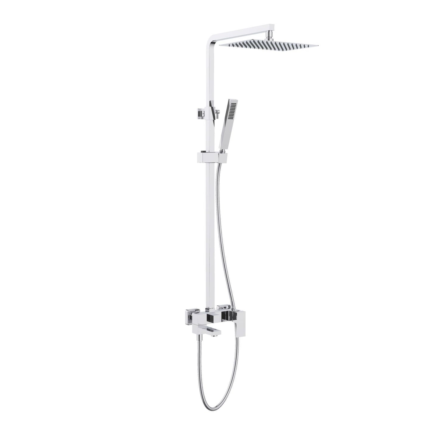 Cube wall mounted Shower faucet with 3 outlets AT080067