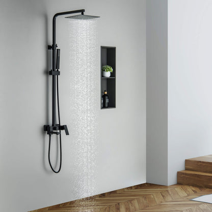 Cube wall mounted Shower faucet with 3 outlets AT080067