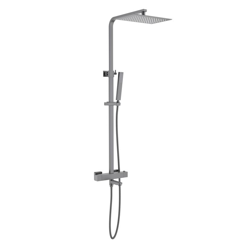 Cube Thermostatic bath shower faucet 3 way AT080076
