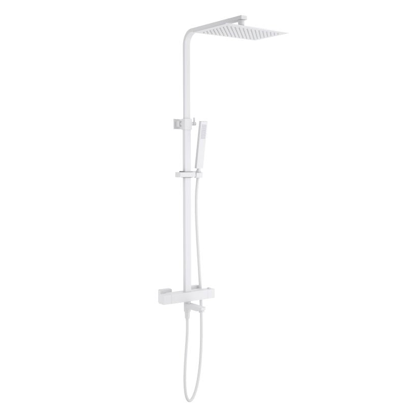 Cube Thermostatic bath shower faucet 3 way AT080076