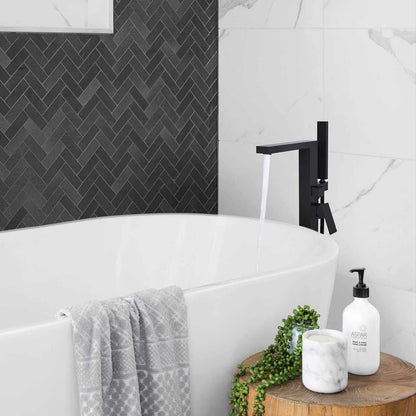 Cube Floor mounted tub faucet with concealed box installation TF0804013