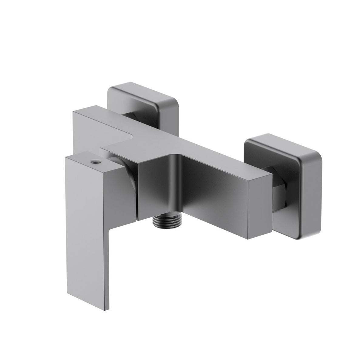Aquavit Cube brushed gunmetal solid brass wall-mounted shower mixer AT082100