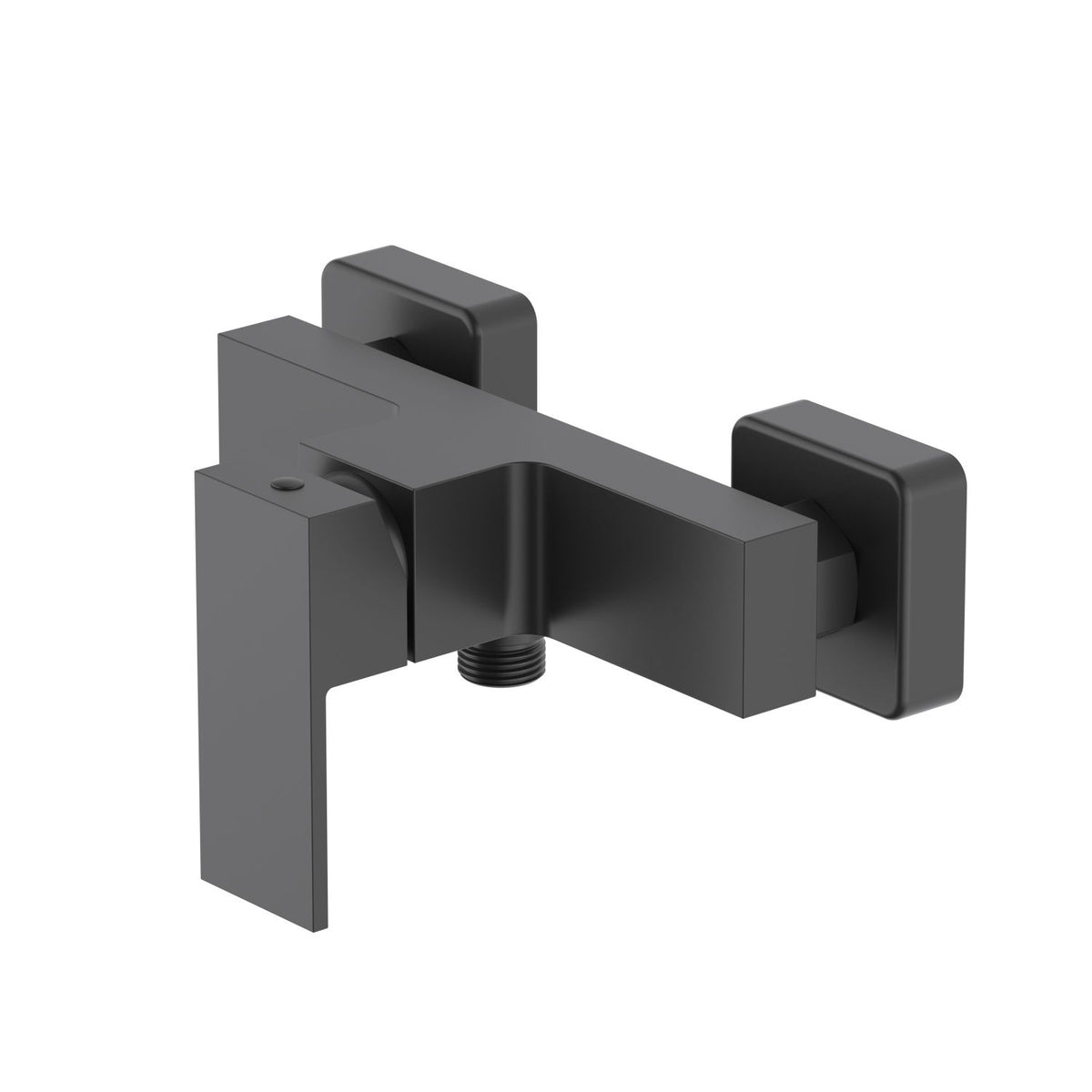 Aquavit Cube matte black solid brass wall-mounted shower mixer AT082100