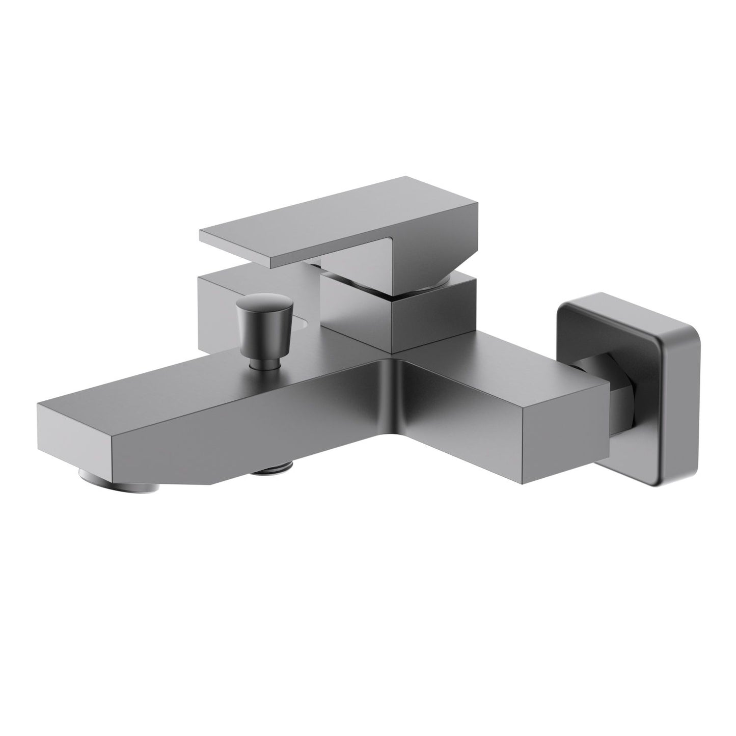 Aquavit Cube brushed gunmetal solid brass wall-mounted bath shower mixer AT082200