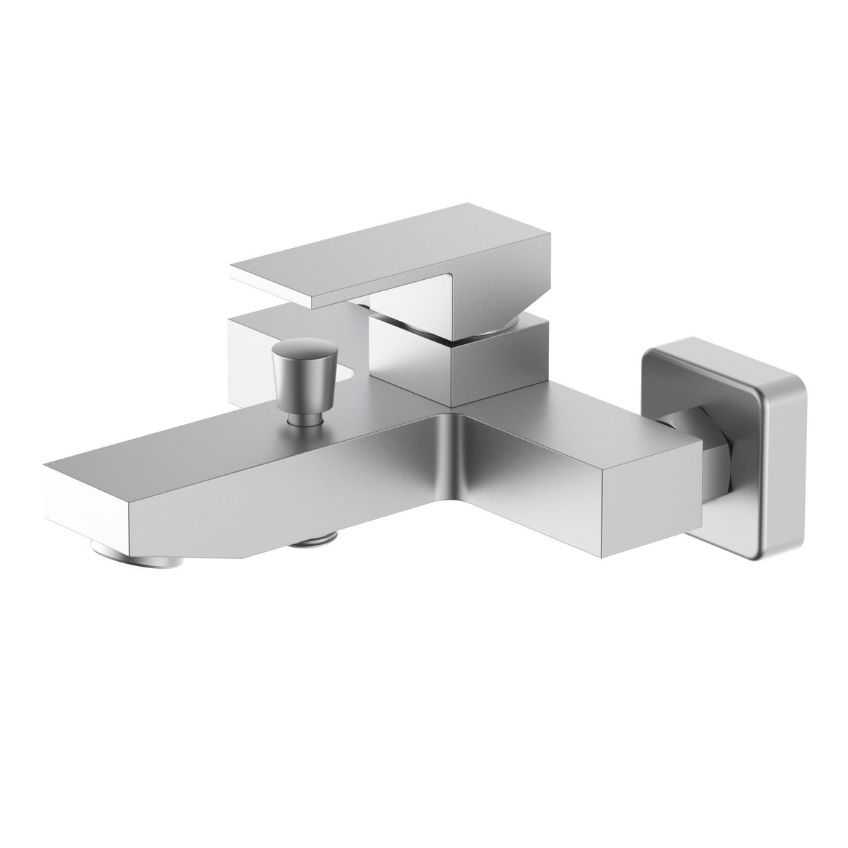 Aquavit Cube brushed nickel solid brass wall-mounted bath shower mixer AT082200