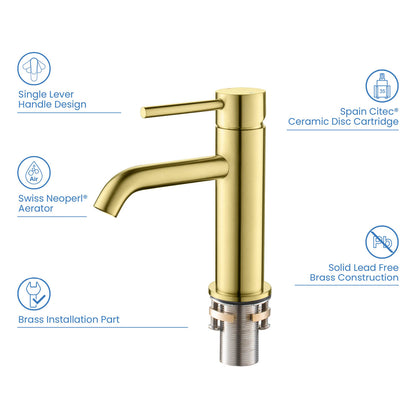 Circular Single hole basin faucet AT090011