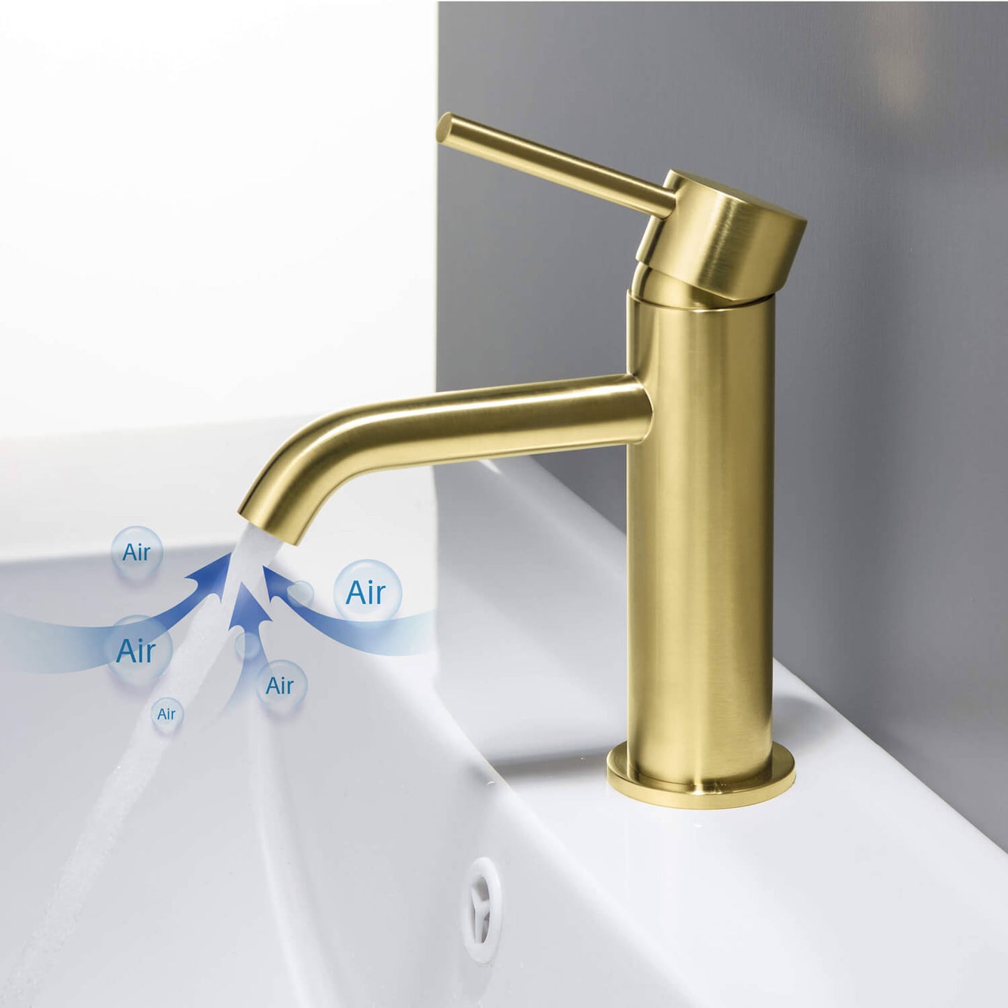 Circular Single hole basin faucet AT090011