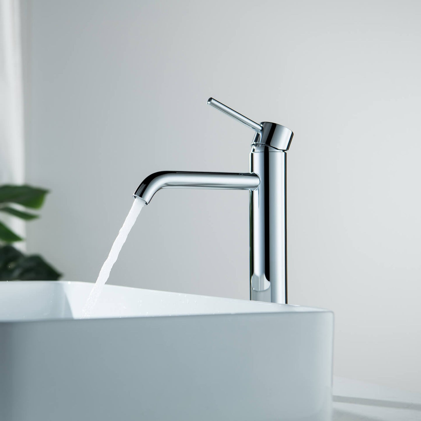 Circular Single hole vessel basin faucet AT090012